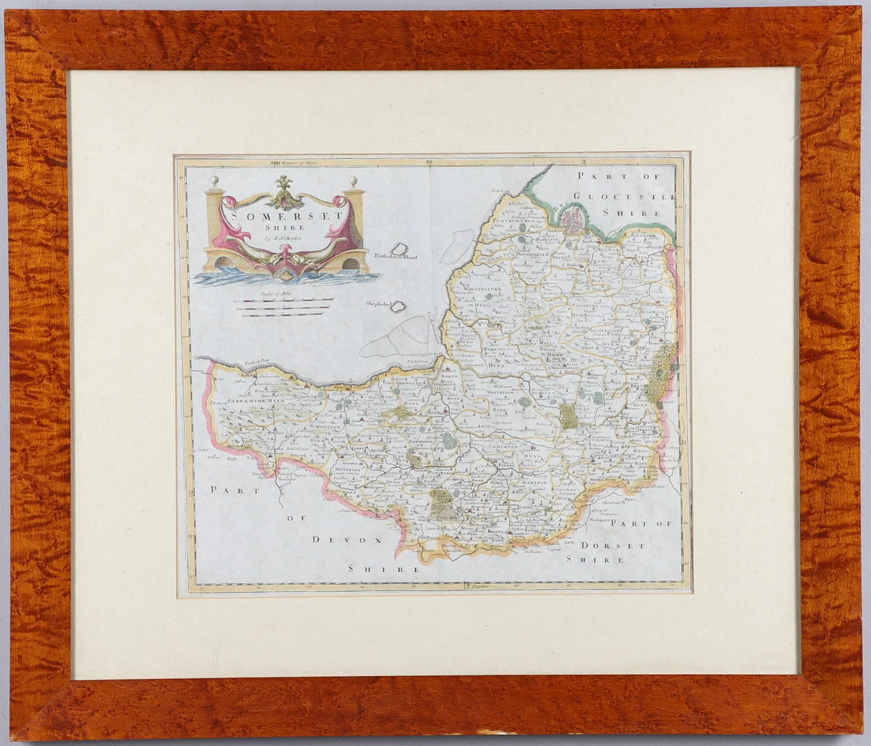 ROBERT MORDEN (1650-1703). SOMERSETSHIRE (from CAMDEN'S BRITANNIA). — Maps — Lawrences Auctioneers
