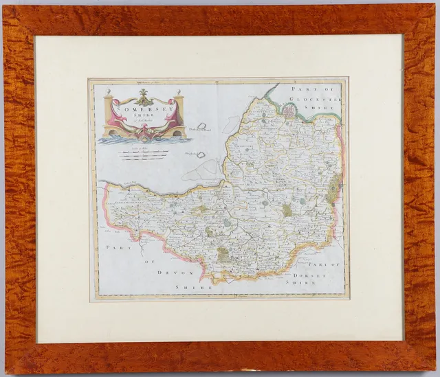 ROBERT MORDEN (1650-1703). SOMERSETSHIRE (from CAMDEN'S BRITANNIA).