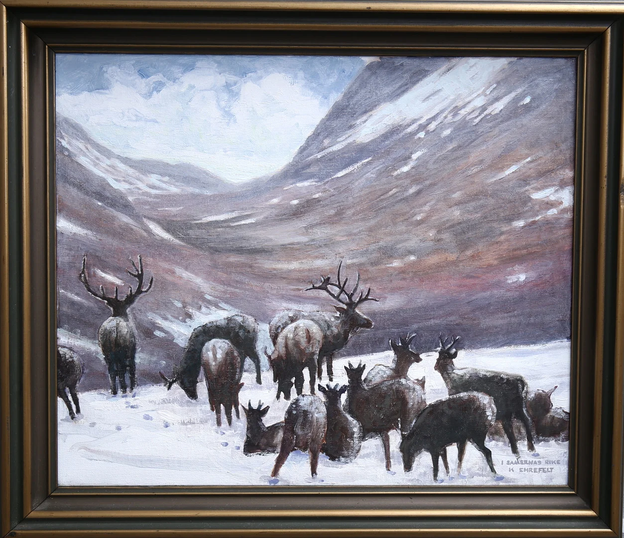 KURT EHREFELT. "I samernas rike", olja på duk, signerad. — Paintings — Auktionshuset Kolonn