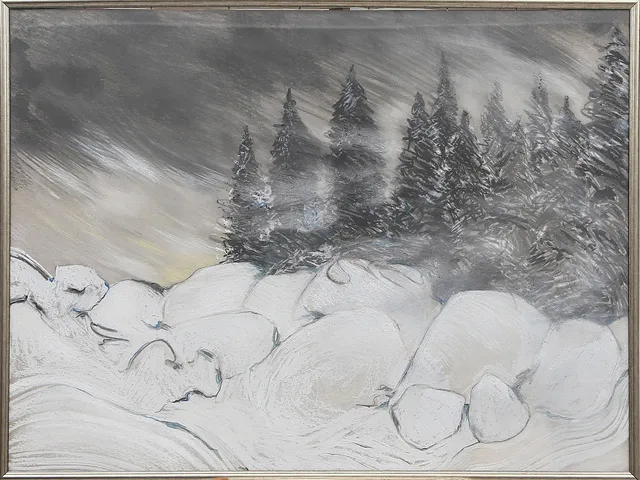 CARL CUNNINGHAM COLE. PRAKTTECKNING, osignerad.