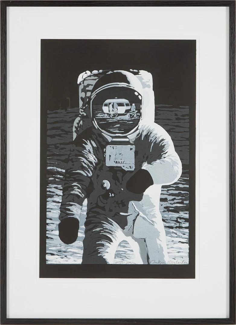 JOAKIM ALLGULANDER. "Rocket man", pigment print. — Engravings & Prints — Stockholms Auktionsverk Magasin 5