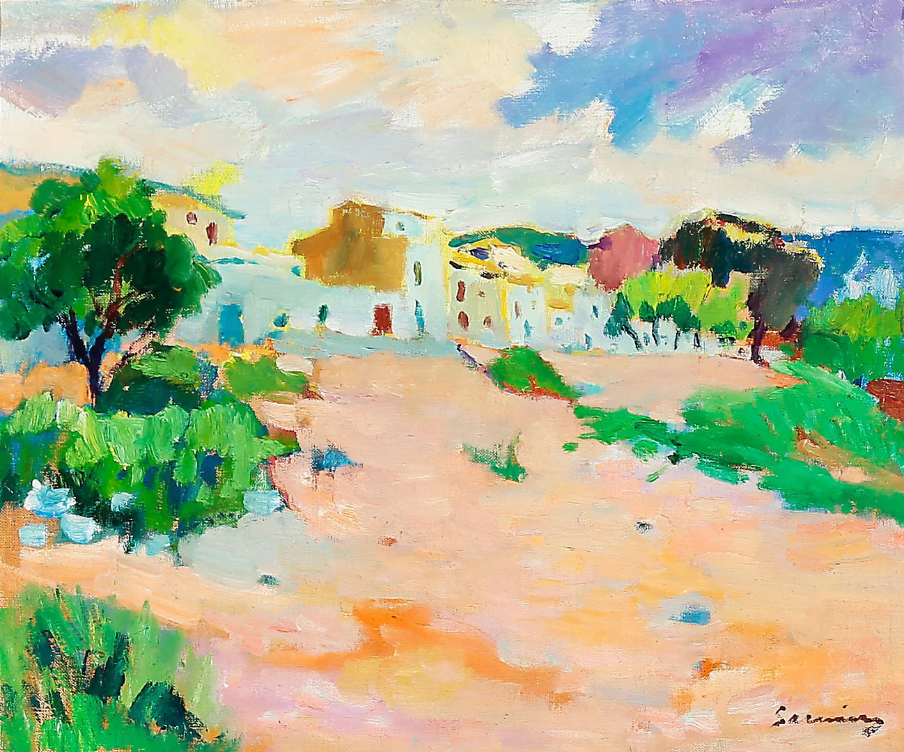 RAMON SANVISENS. "El carrer nou". — Paintings — Balclis