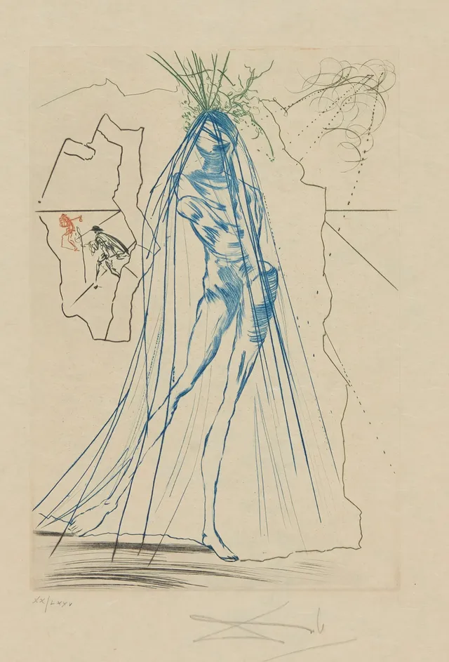 Dali, Salvador — "Iseult aux blanches mains (Iseult of the White Hands)" 1970