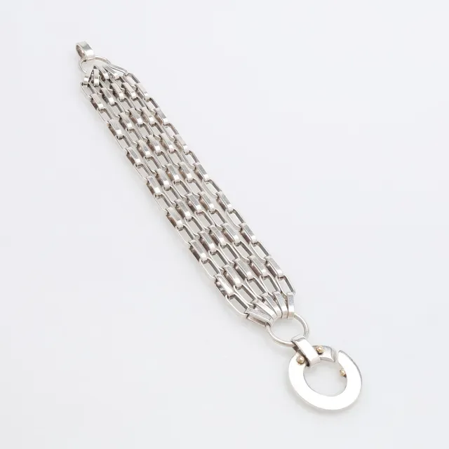 ANDERS HÖGBERG. ARMBAND, STERLINGSILVER OCH GULD.