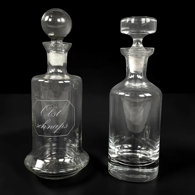 KARAFFER, 2 st, glas.