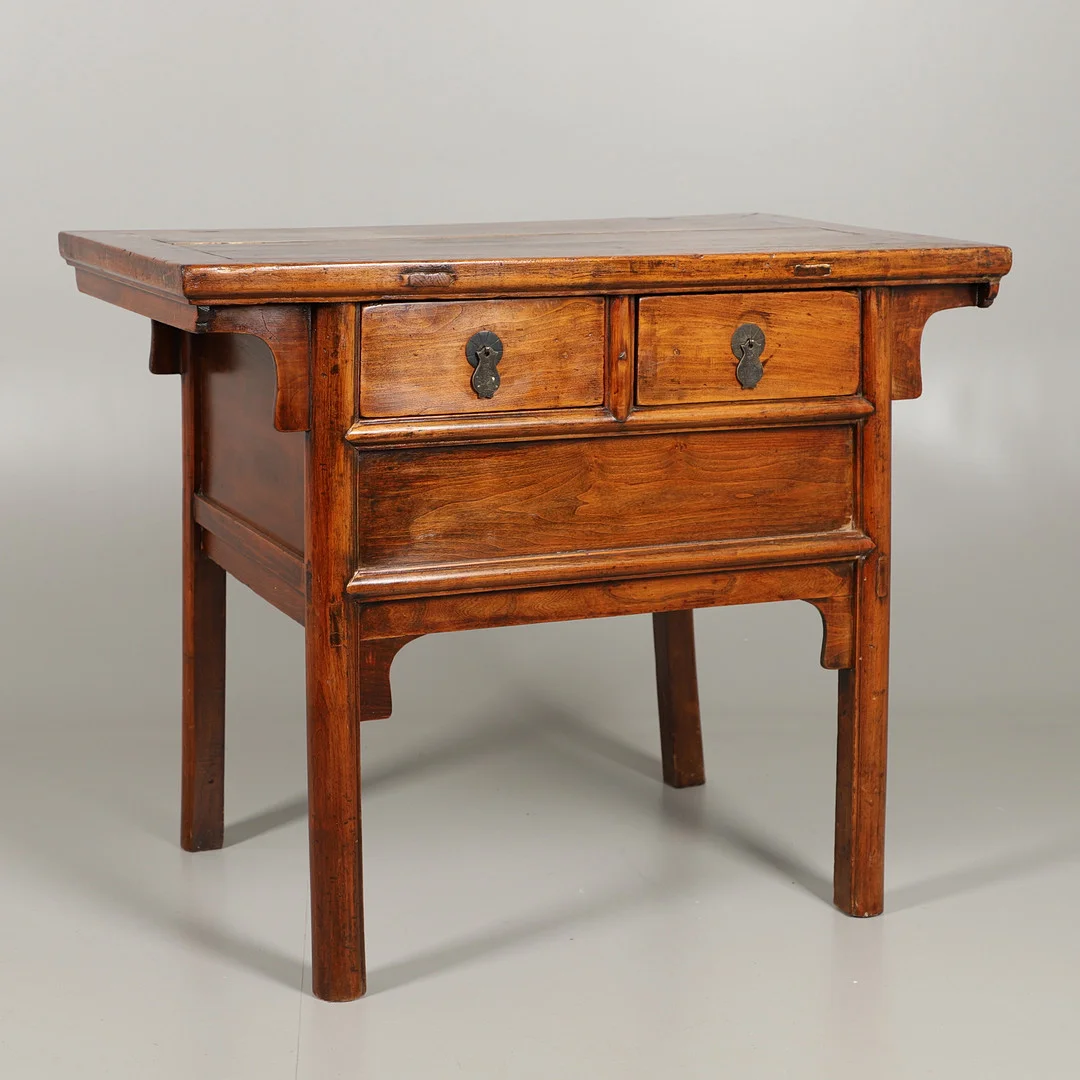 A CHINESE ELM ALTAR TABLE. — Tables — Lawrences Auctioneers