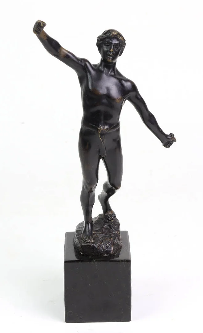 BRONZEFIGUR KRIEGER, SCHMIDT-HOFER, OTTO. — Sculptures & Bronzes — Auktionshaus Bossard