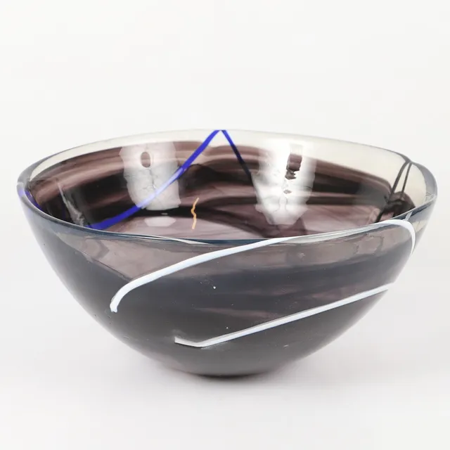 ANNA EHRNER. Skål, "Contrast", glas, Kosta Boda.