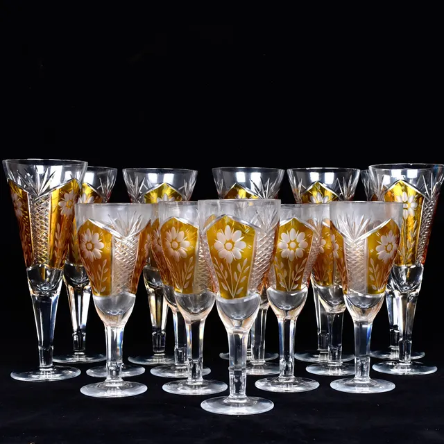 GLASSERVIS, Böhmisk kristall, 1900-tal.