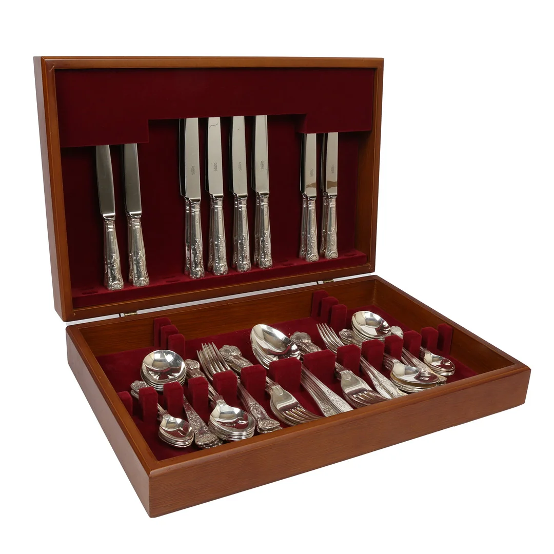 AN ELIZABETH II PART CANTEEN OF TABLE CUTLERY. — Silver — Bishop & Miller