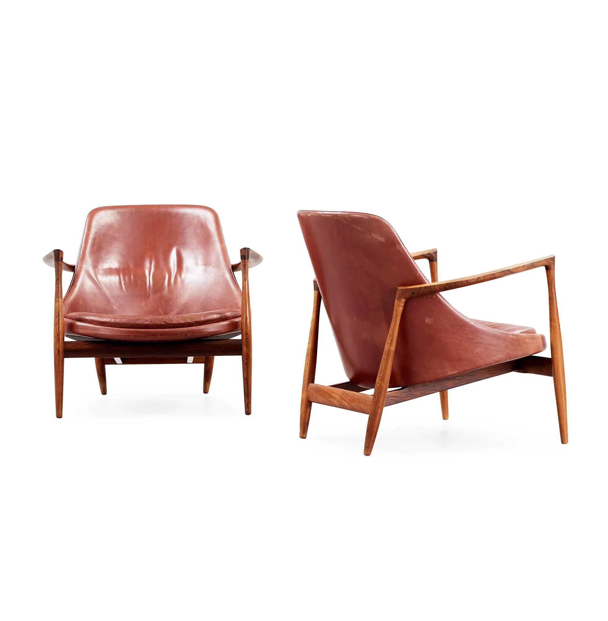 IB KOFOD LARSEN, fåtöljer, ett par, "Elisabeth", Christensen & Larsen, Danmark 1950-60-tal. — Bukowskis