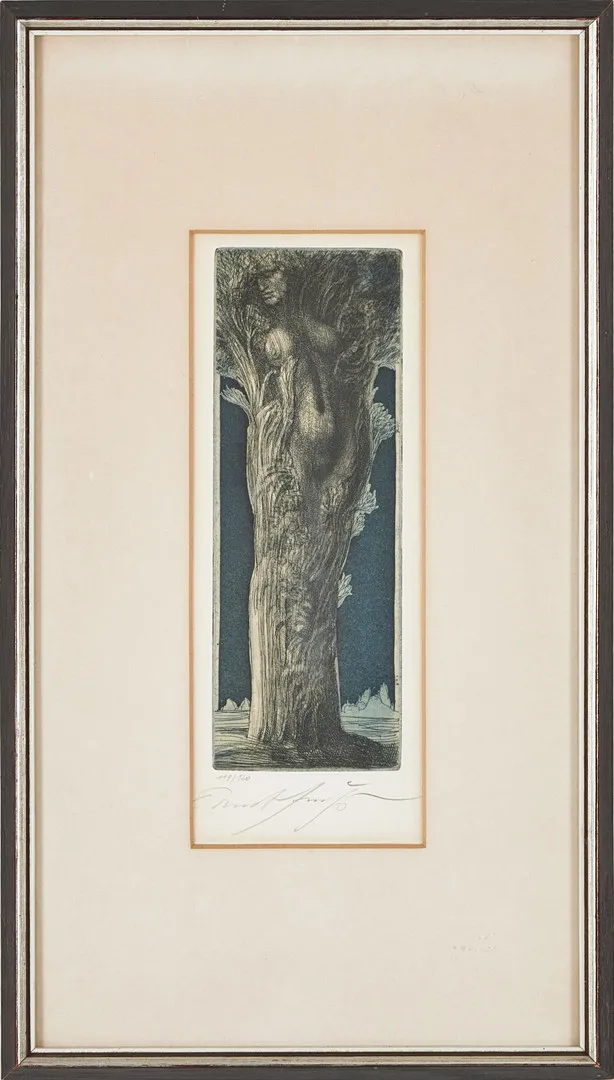 ERNST FUCHS. "Dafne III", etsning, 119/120.