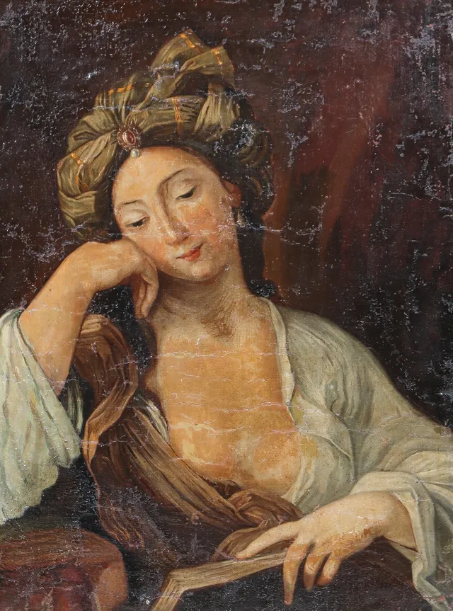 Copy after Domenico Zampieri, called 'Il Domenichino': 'La Sibilla Cumana'' 20th century.