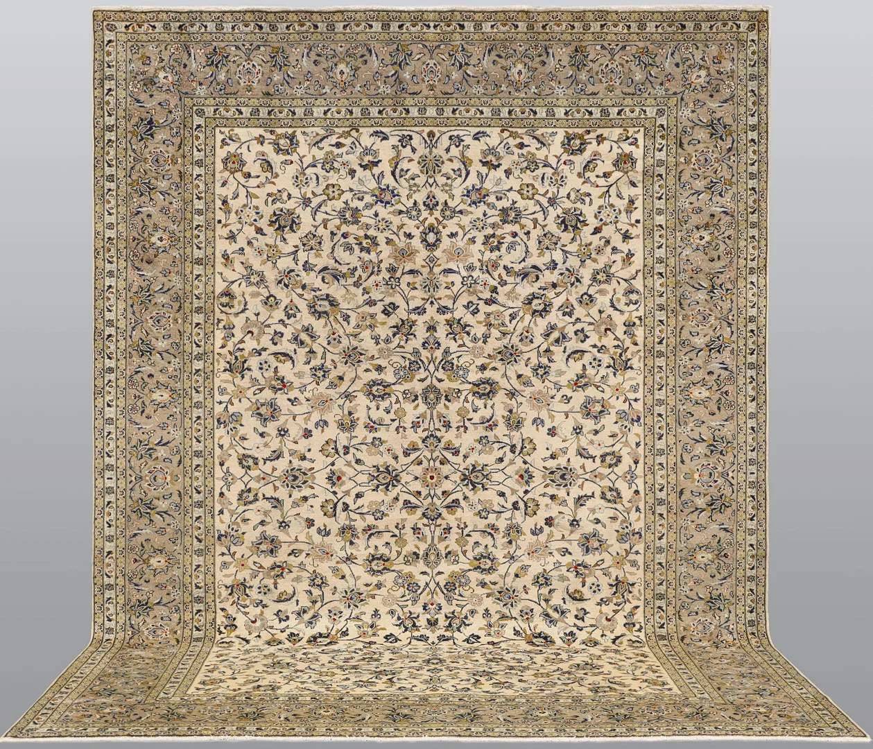MATTA. Ljus Keshan, 396 x 293 cm. — Oriental Carpets & Textiles — Södermanlands Auktionsverk