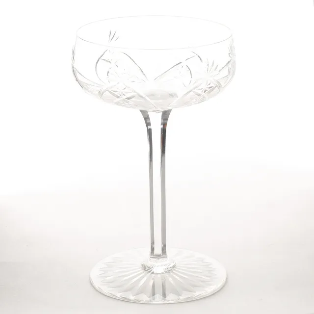 CHAMPAGNEKUPOR, 7 stycken, sannolikt Böhmen 1900-talets mitt.