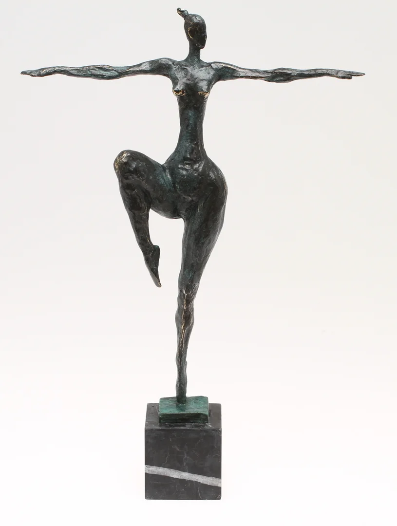 MAX MILO. Kvinnostudie, skulptur, brons, signerad. — Sculptures & Bronzes — Auktionshuset Kolonn