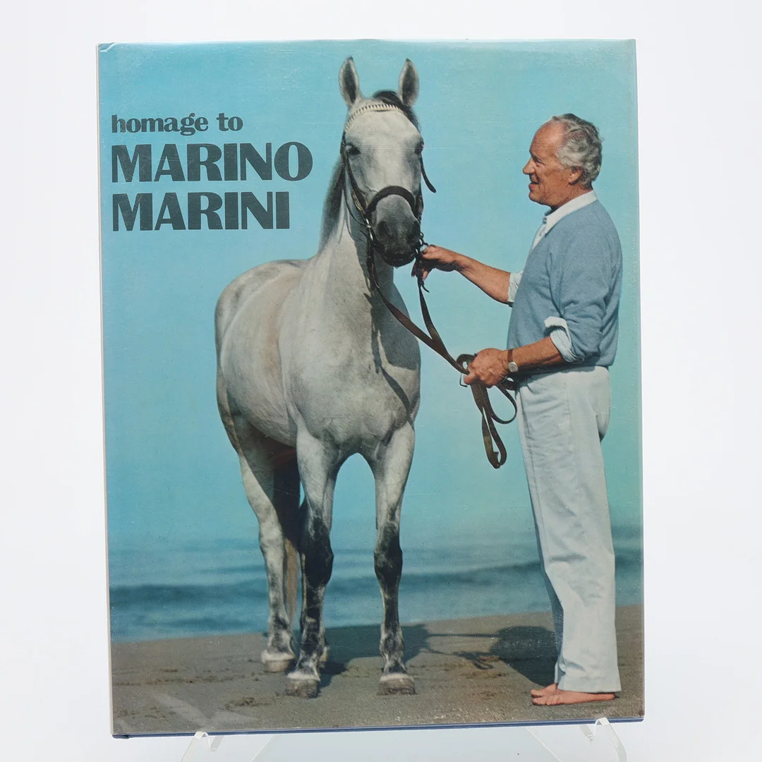 MODERNISM. HOMAGE TO MARINO MARINI MED EN DUBBELSIDIG KOLORERAD LITOGRAFI 1974. — Books — Crafoord Auktioner Lund
