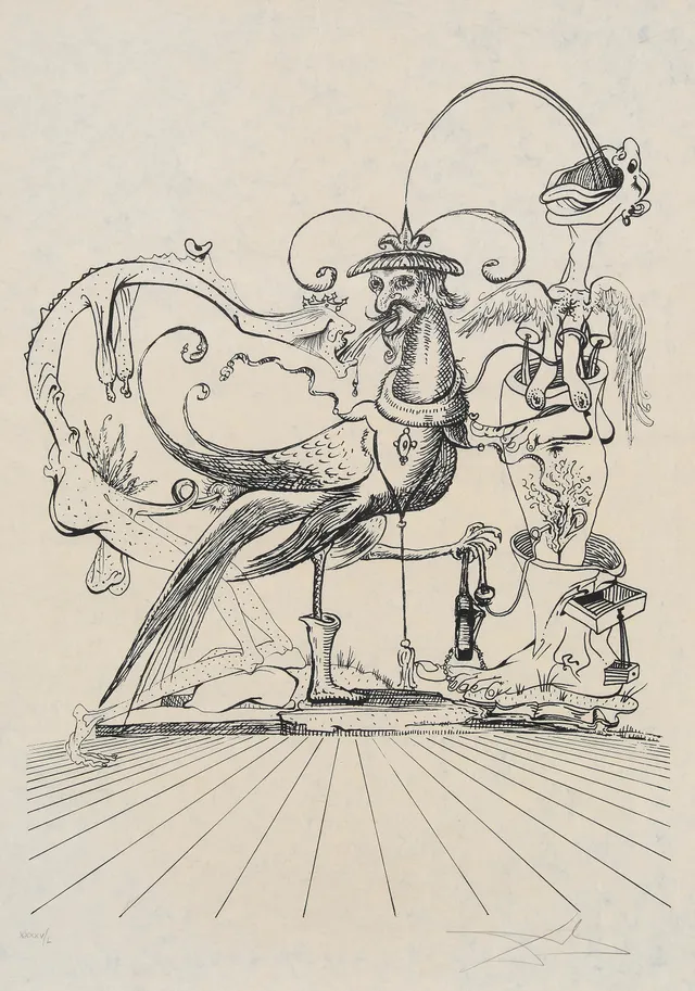 Dali, Salvador — Fra serien "Les Songes drolatiques de Pantagruel" 1973