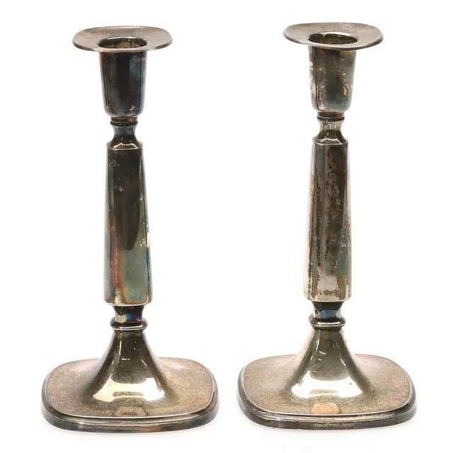 TORE ELDH. Ceson, ljusstakar, ett par, silver, 1966.