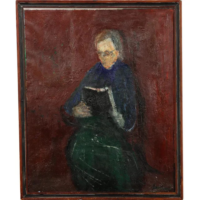 Jens Søndergaard. Oil on canvas. Portrait of the artist's grandmother