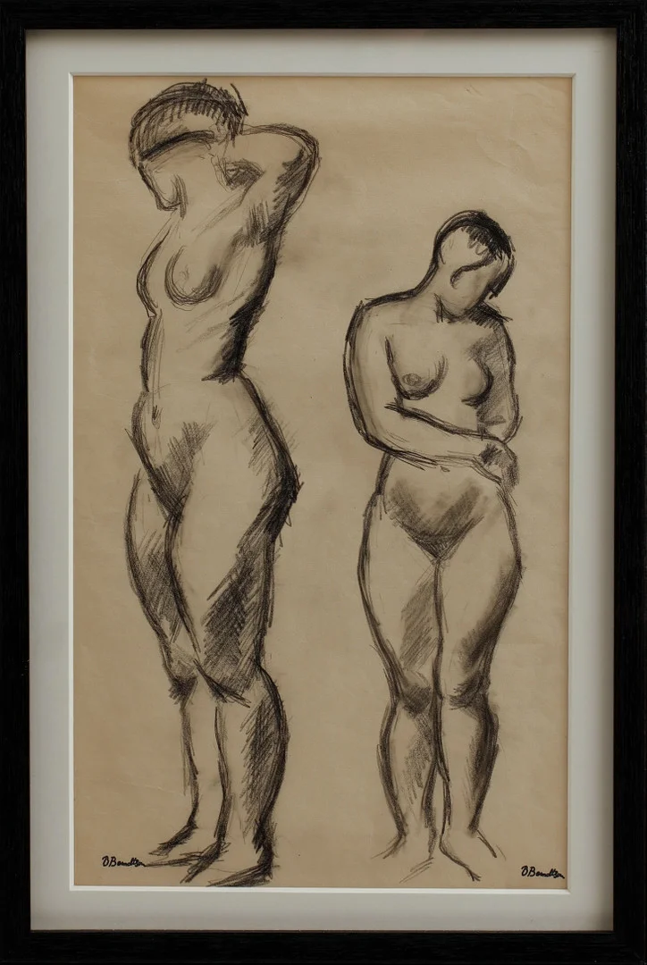 BIRGER BERNDTSON. Två stående modeller, blyerts, stämpelsignerad, 1920/30-tal. — Drawings — Göteborgs Auktionsverk