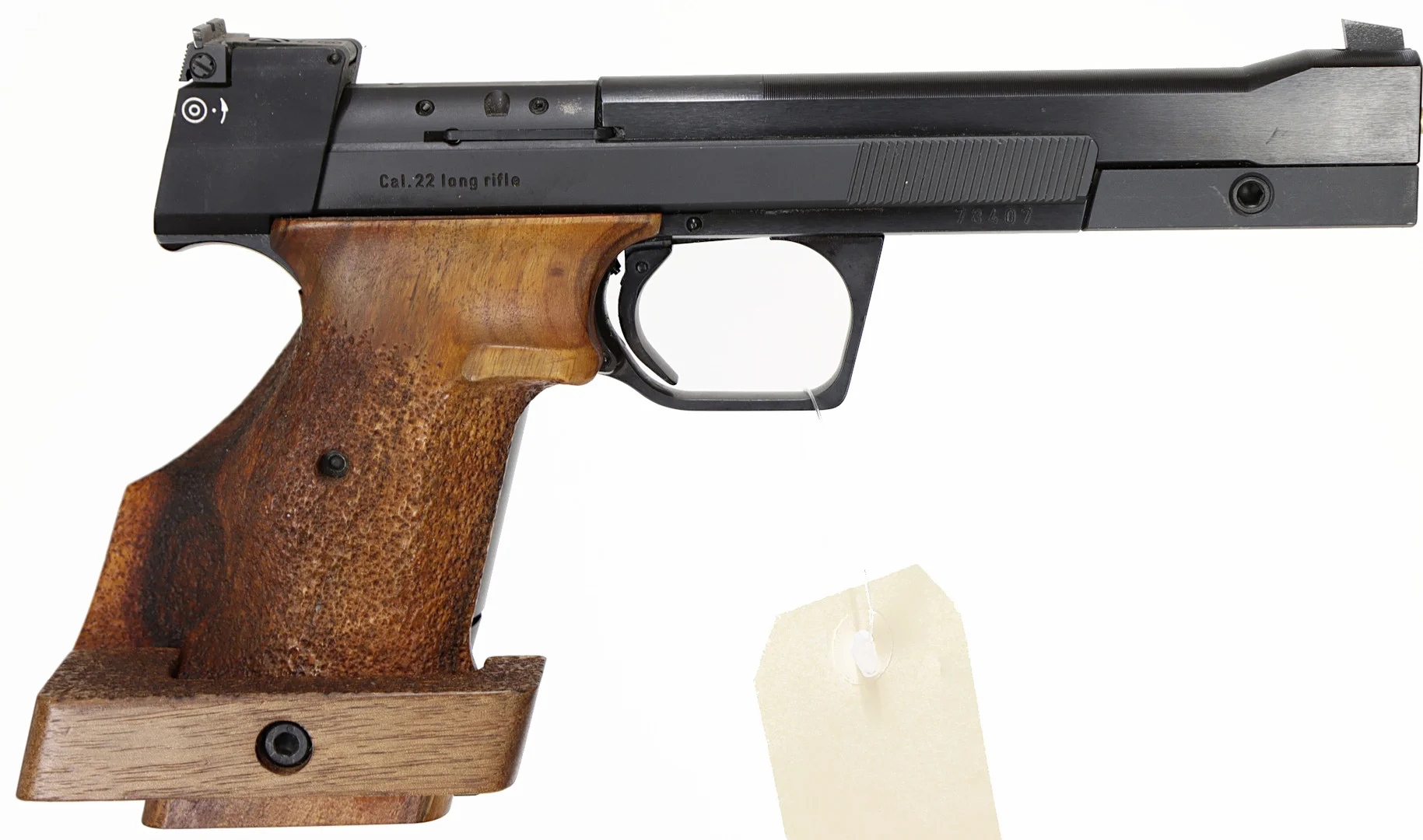 33. PISTOL, schweizisk, Halvautomatisk, fabrikat Hämmerli, modell 215S, kaliber .22LR, tillv.nr 78407, se-nr SE1398478. — Pistols — Walter Borg