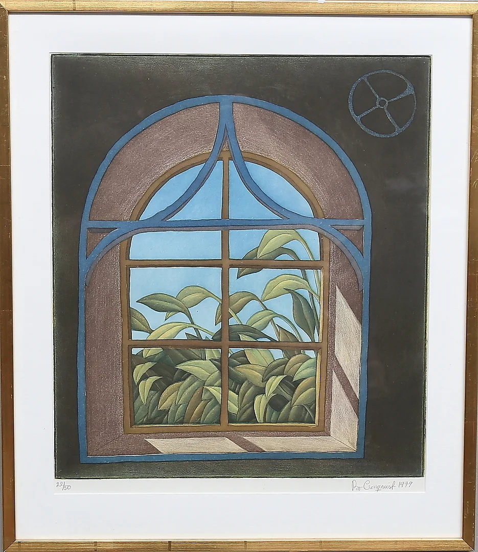 BO CRONQVIST. Färglitografi, signerad, numrerad 22/50 och daterad 1979. — Engravings & Prints — Gomér & Andersson Linköping