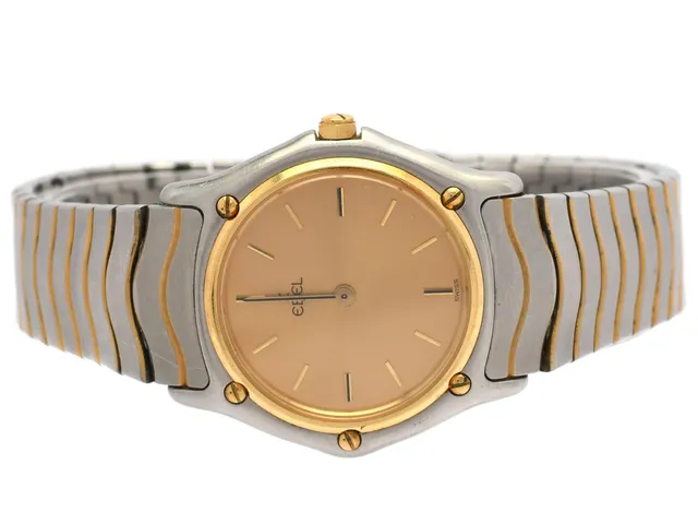 EBEL, Classic Wave, Cal 81, Serie nr. 400091, Boett nr. 181908, damur, 26 mm, stål/guld, quartz, safirglas, defekt, integrerad originallänk, ca 1990.