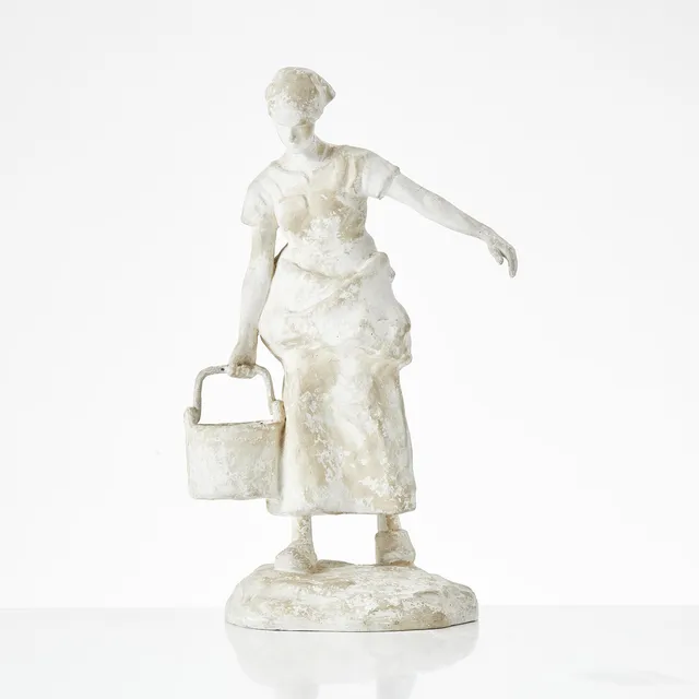 RUTH MILLES. EFTER. "Vattenbärerskan", gips, signerad i godset, 1906.