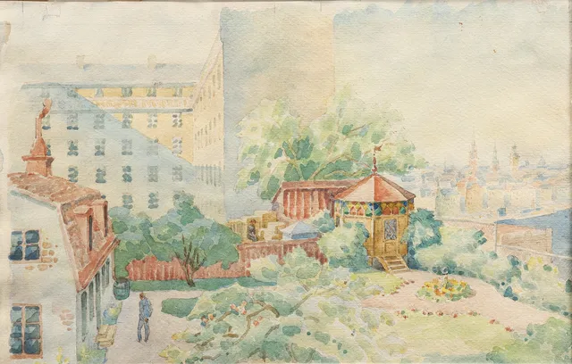 YNGVE BERG (1887-1963). "Söderidyll".