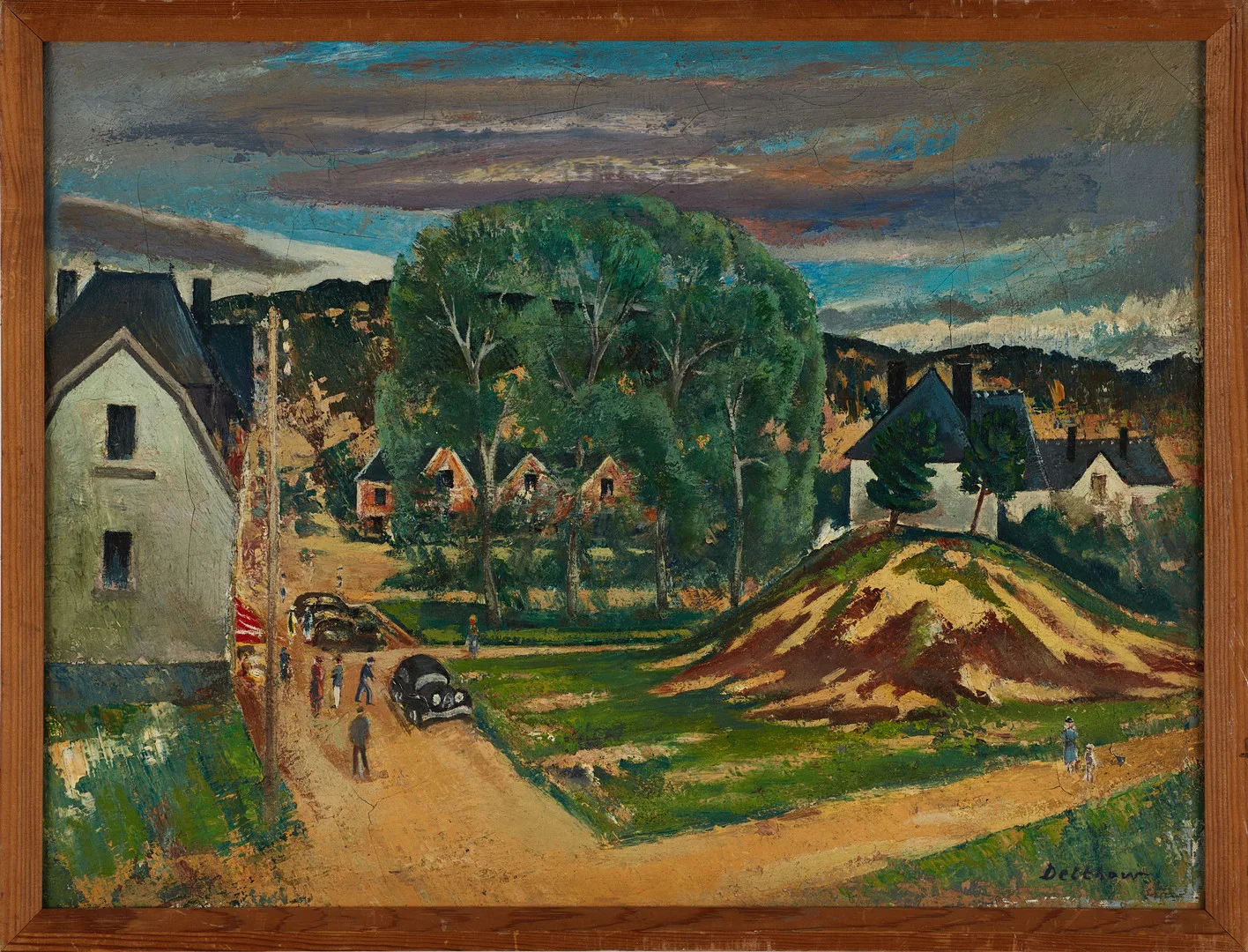 ERIC DETTHOW (1882-1952). "Paysage de Bretagne", signerad, daterad a tergo 1948, olja på duk. — Paintings — Crafoord Auktioner Stockholm