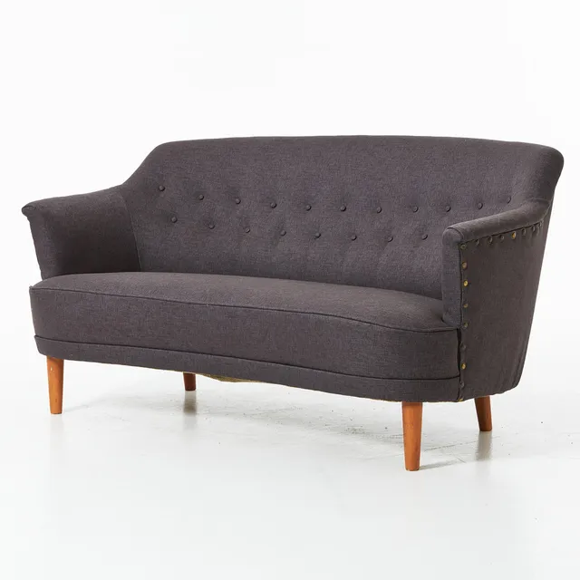 VIDAR MALMSTEN. Soffa, ''Widare'' klädd med gråtextil.