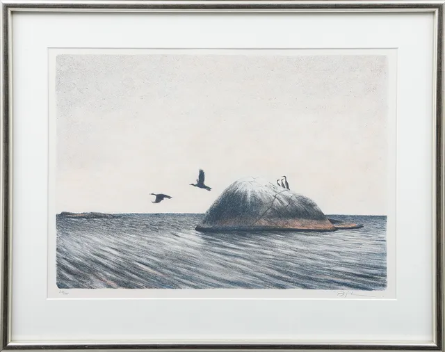BJÖRN LINDROTH. 6 st, kustmotiv, signerade och numrerade 290/360.