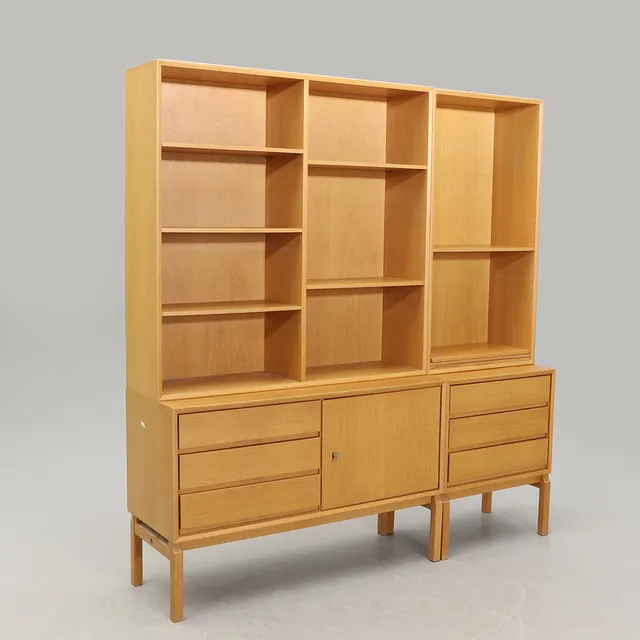 MARIAN GRABINSKI. Bokhyllor, 2 sektioner, MTP-serien, IKEA, 1960-tal.