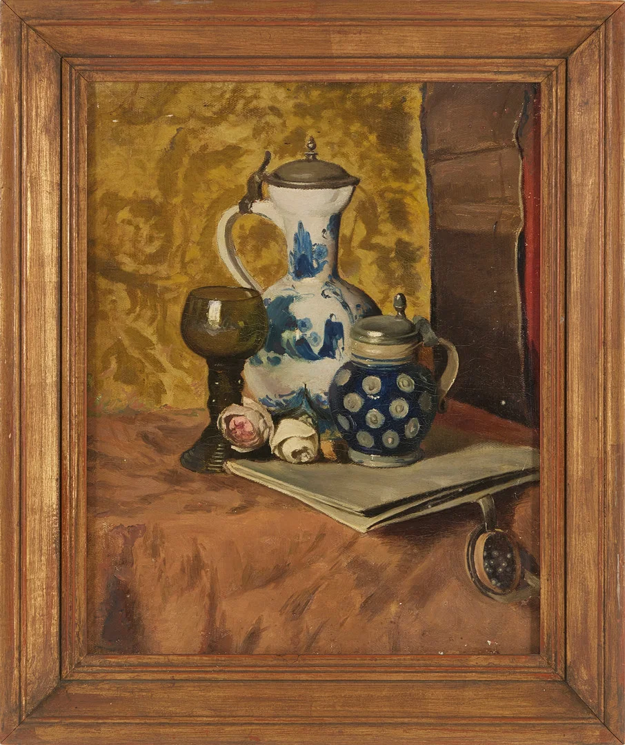 AXEL FAHLCRANTZ. Stilleben, olja på duk. — Paintings — Stockholms Auktionsverk Magasin 5