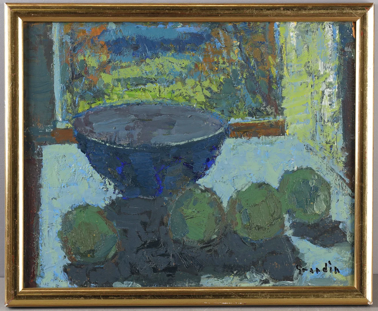 SVÄN GRANDIN. "Stilleben", olja på pannå. — Paintings — Stockholms Auktionsverk Helsingborg