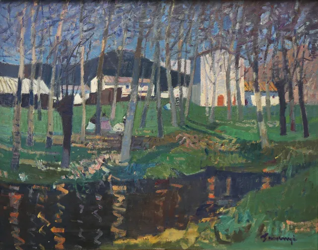 PERE GUSSINYÉ. Rural view, La Garrotxa.