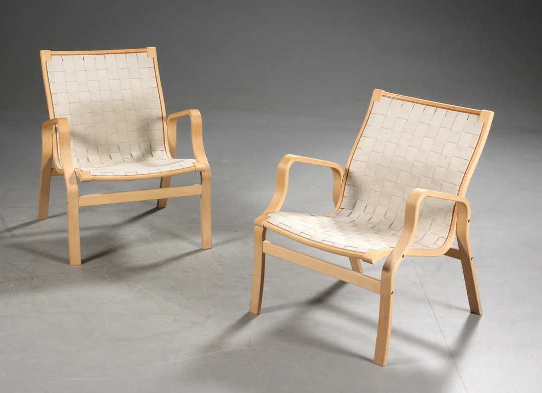 Finn Østergaard. Par Albert lænestole (2) — Furniture/Chairs — Lauritz