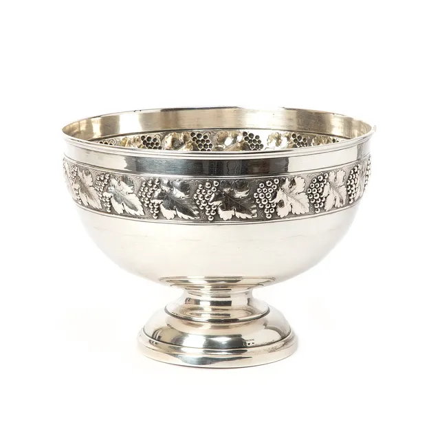 BÅLSKÅL/CHAMPAGNEKYLARE, silver, CG Hallberg, Stockholm, 1909.