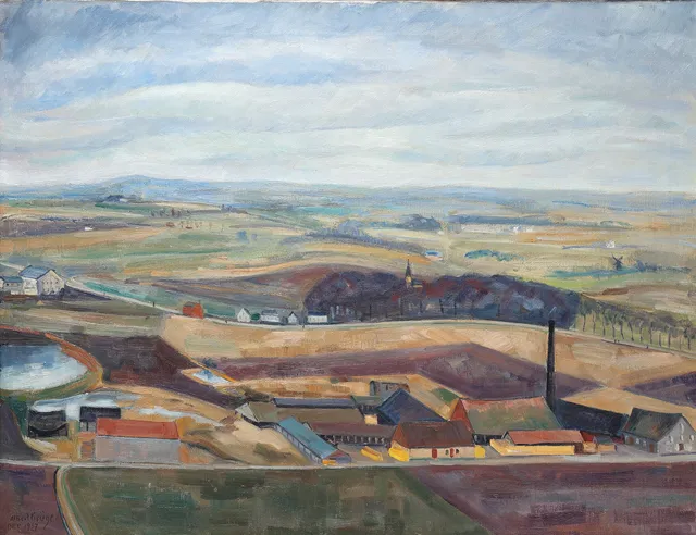 ALBERT KRÜGER. Olja på duk, signerad, daterad dec 1927.