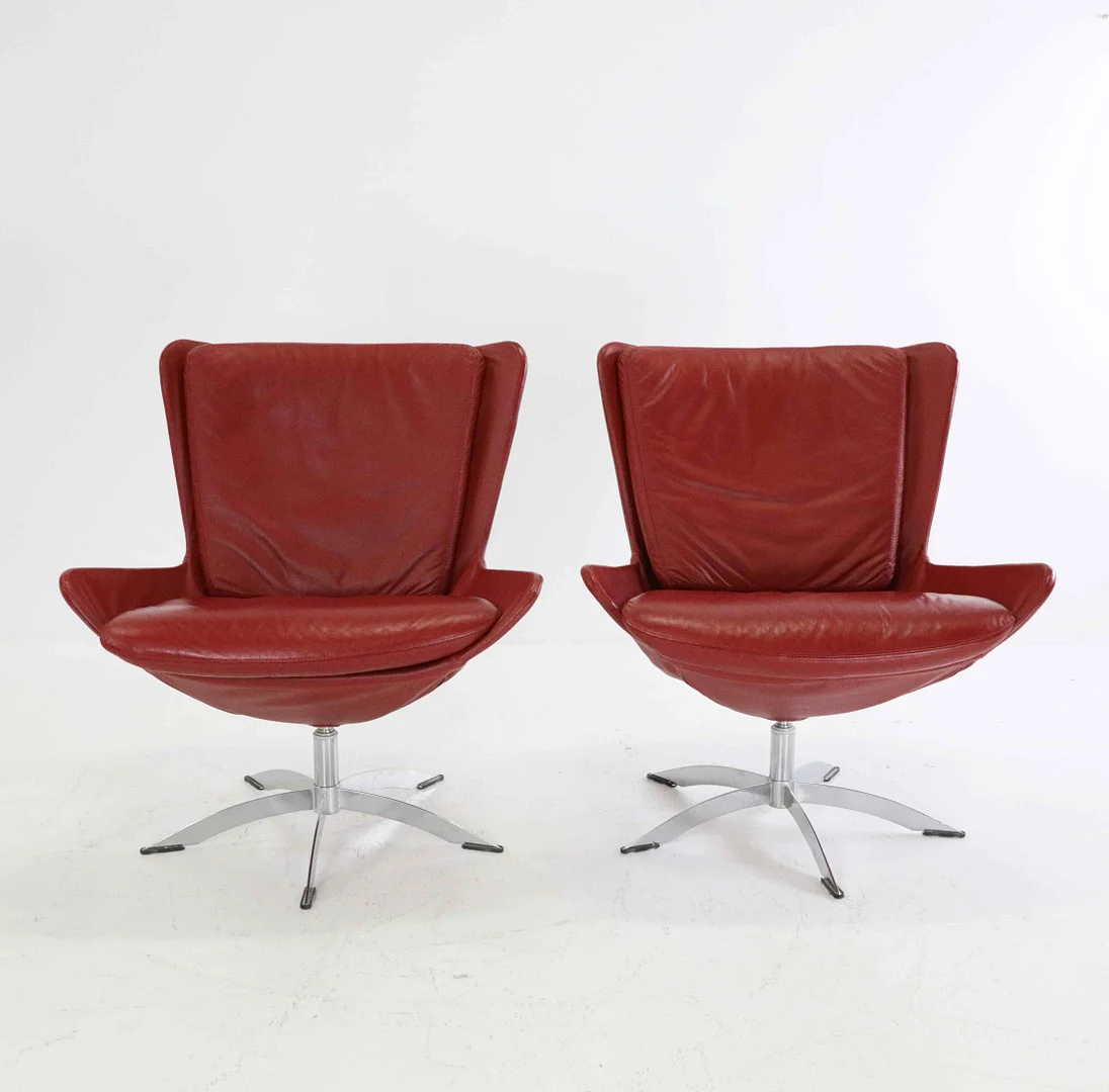 HJORT KNUDSEN. fåtöljer, ett par, Danmark. — Armchairs & Chairs — Hälsinglands Auktionsverk