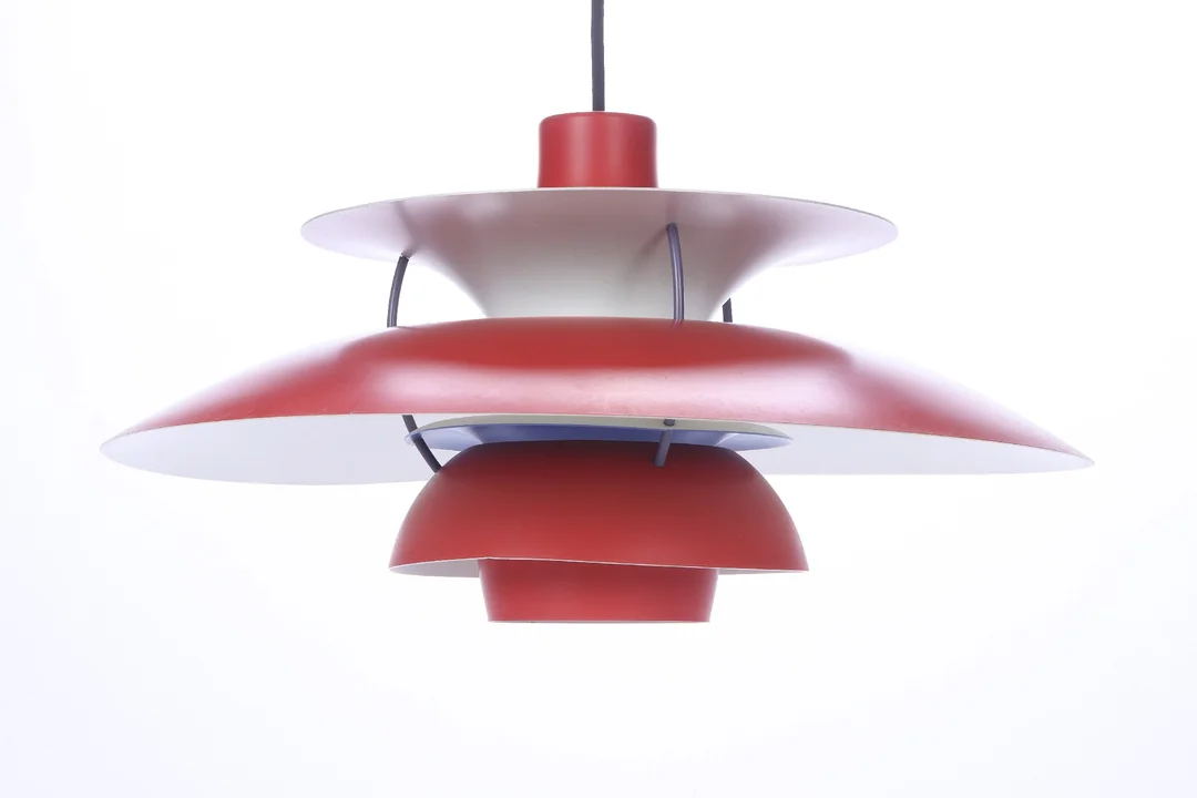 Poul Henningsen for Louis Poulsen. PH-5 pendant lamp, red. — Lamps and lighting/Pendant lights — Lauritz