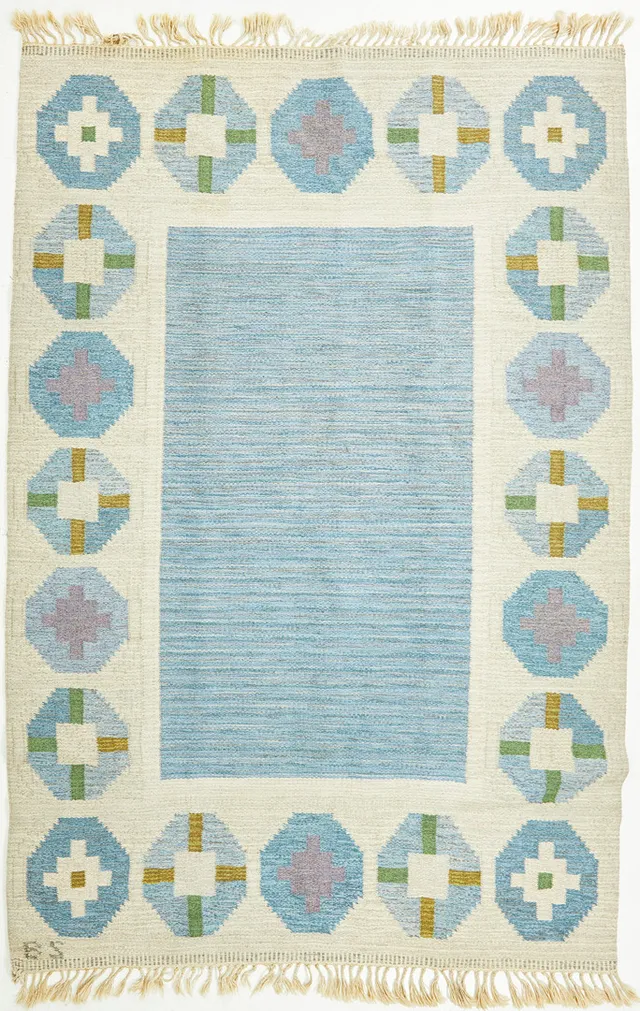 BIRGITTA SÖDERGREN. Röllakan, signerad BS, 240x155 cm.