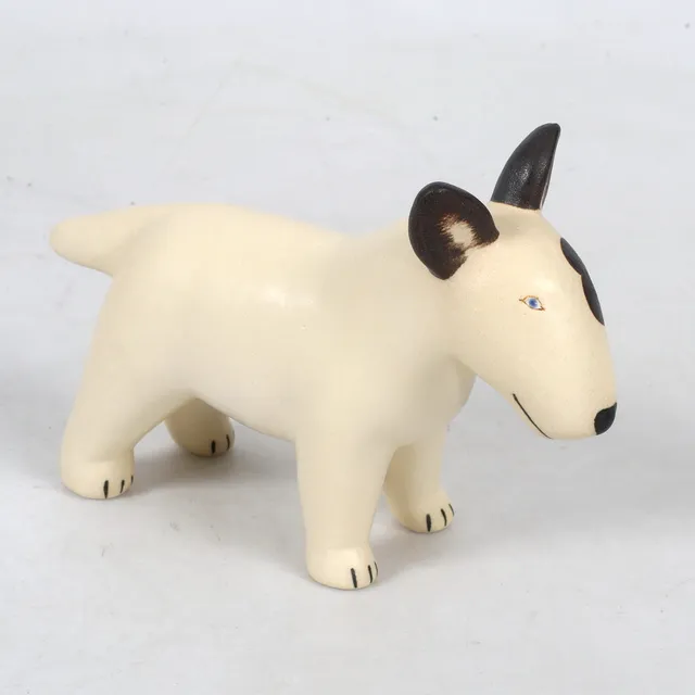 LISA LARSON. Figurin, stengods, bullterrier, K-Studion, Gustavsberg.