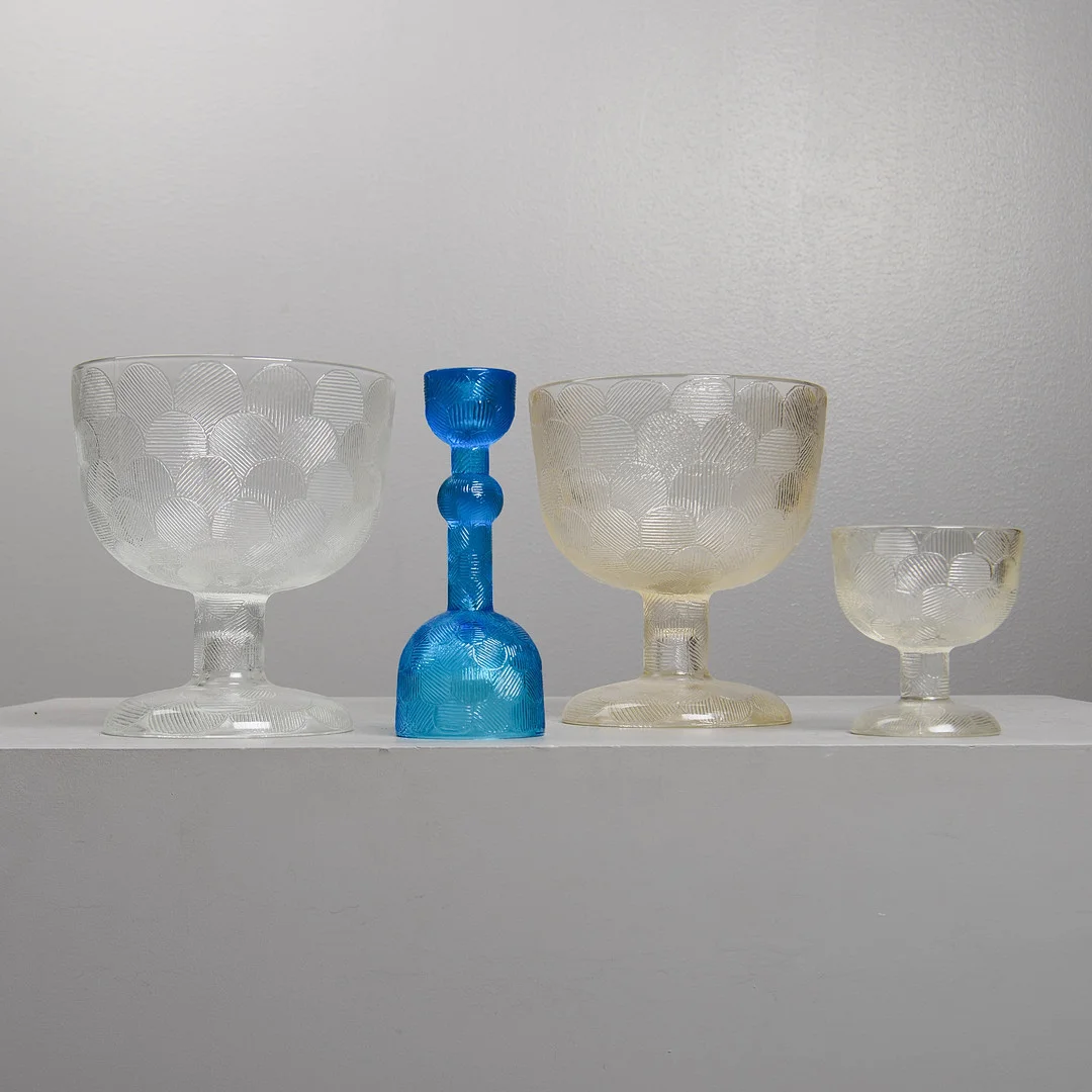 HEIKKI ORVOLA. GLASFÖREMÅL, 4 st, "Miranda", Iittala. — Utility glass — Formstad Auktioner