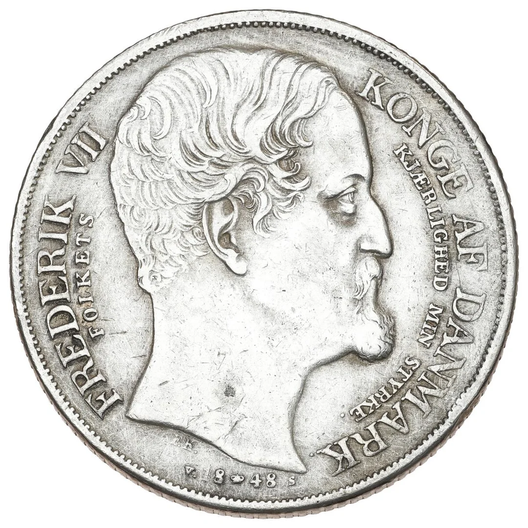 Frederik VII, speciedaler 1848 VS, “Accession”, H 3, cleaned — Coins, Medals & Banknotes/Denmark/Frederik VII, 1848–1863 — Bruun Rasmussen