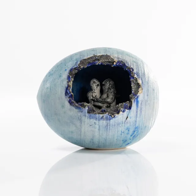 ASTRID ANDERBERG. Skulptur, egen verkstad, stengods, signerad.