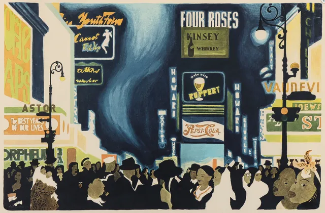 ADOLF HALLMAN (1893-1968). Ur "New York / Världsstad".
