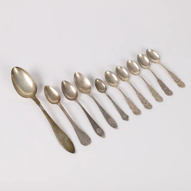 SKEDAR, 10 stycken, silver, 1900-tal.