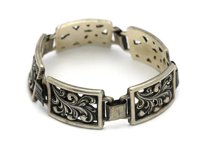 ARMBAND, silver, Elmblad, Stockolm 1946, längd 19,5 cm, vikt 64,2 g.